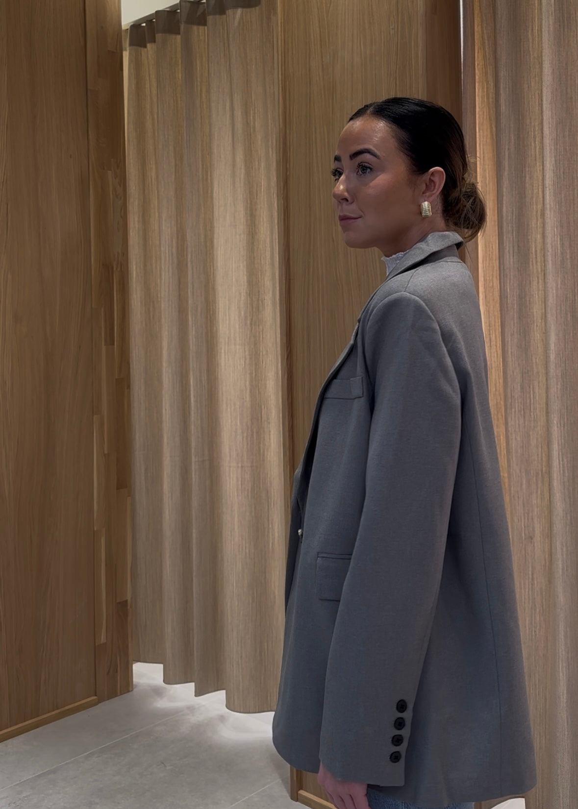 VMCILJE Blazer - Light Grey Melange